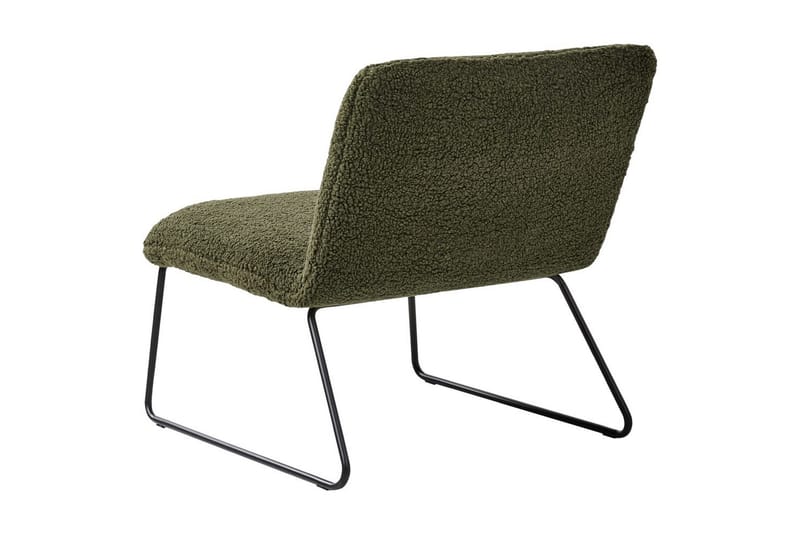 Fåtölj Cotulla - Grön, Svart/Bouclé - Möbler - Stolar & fåtöljer - Fåtölj