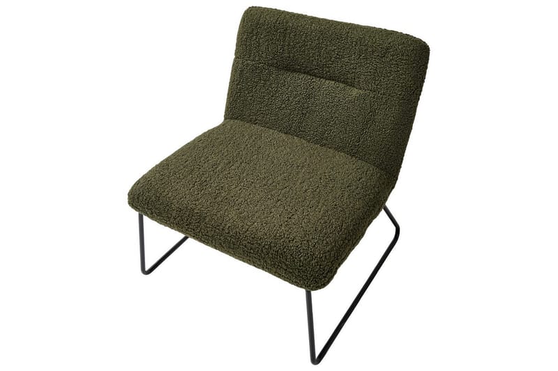 Fåtölj Cotulla - Grön, Svart/Bouclé - Möbler - Stolar & fåtöljer - Fåtölj