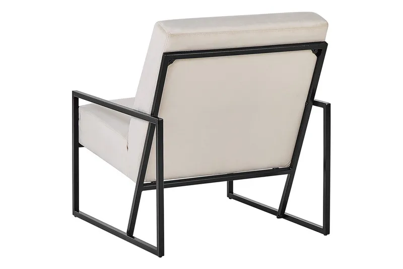 Fåtölj Delary - Beige, svart - Möbler - Stolar & fåtöljer - Fåtölj