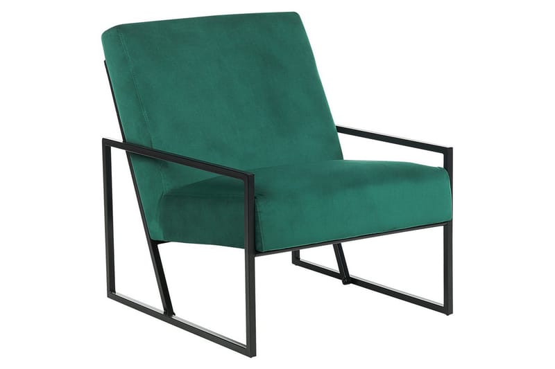 Fåtölj Delary, Grön, Svart