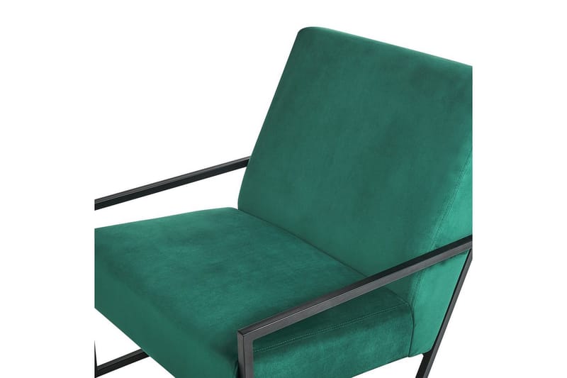 Fåtölj Delary - Grön, Svart - Möbler - Stolar & fåtöljer - Fåtölj