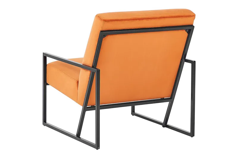 Fåtölj Delary - Orange, svart - Möbler - Stolar & fåtöljer - Fåtölj