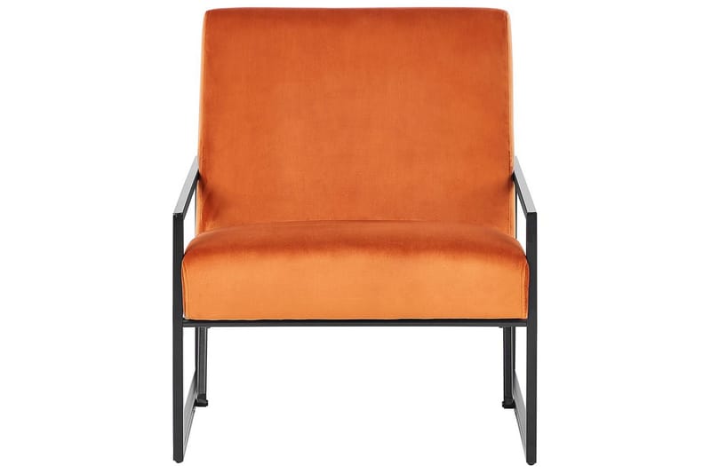 Fåtölj Delary - Orange, svart - Möbler - Stolar & fåtöljer - Fåtölj