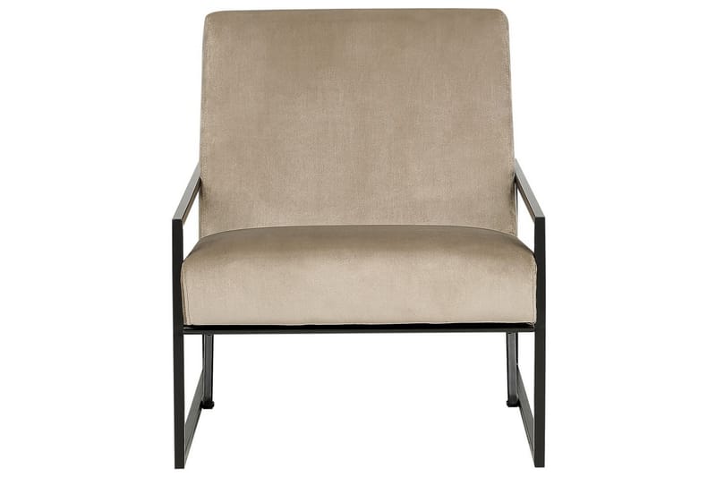 Fåtölj Delary - Taupe, svart - Möbler - Stolar & fåtöljer - Fåtölj