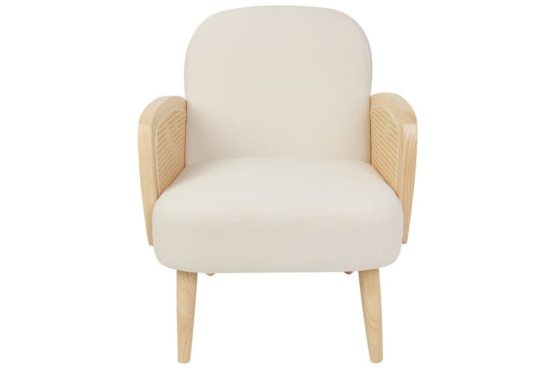 Fåtölj Dvenberg - Beige, ljust trä - Möbler - Stolar & fåtöljer - Fåtölj