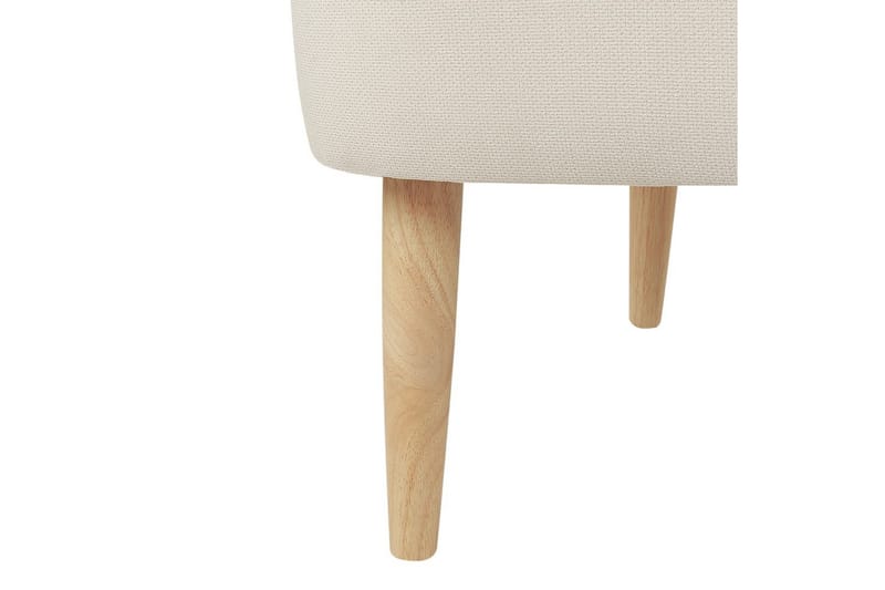 Fåtölj Dvenberg - Beige, ljust trä - Möbler - Stolar & fåtöljer - Fåtölj
