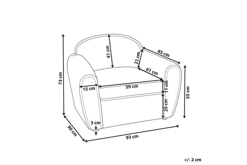 Fåtölj Ellede - Grön - Möbler - Stolar & fåtöljer - Fåtölj