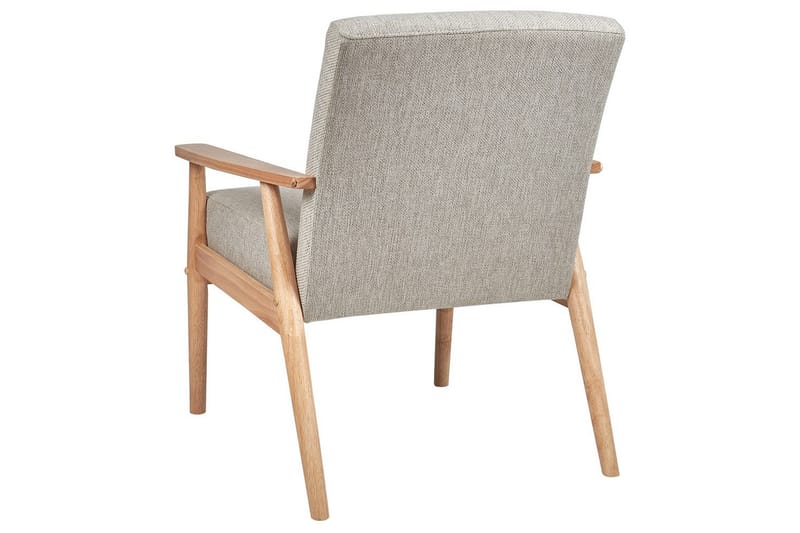 Fåtölj Esrum Grå/ljust trä, Polyester - Grå/ljust trä, Polyester - Möbler - Stolar & fåtöljer - Fåtölj
