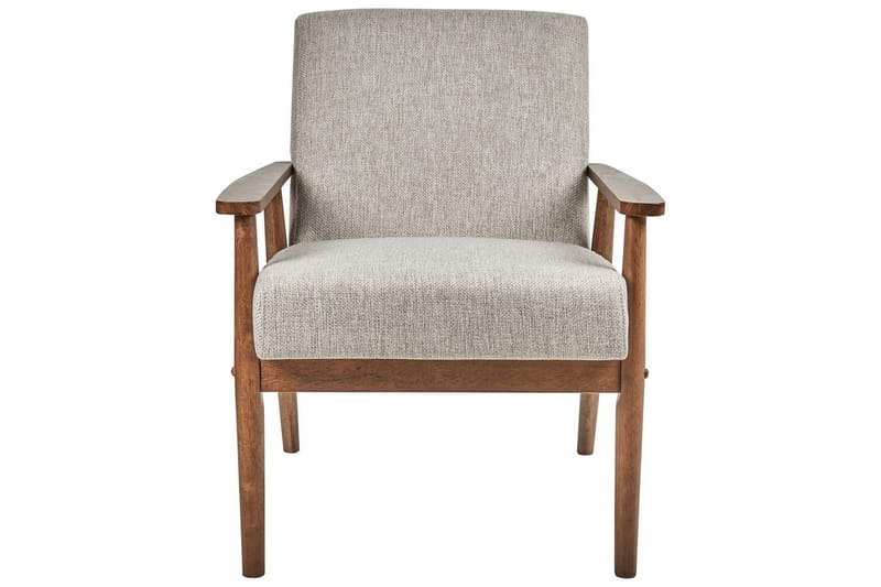 Fåtölj Esrum Grå/mörkt trä, Polyester - Grå/mörkt trä, Polyester - Möbler - Stolar & fåtöljer - Fåtölj