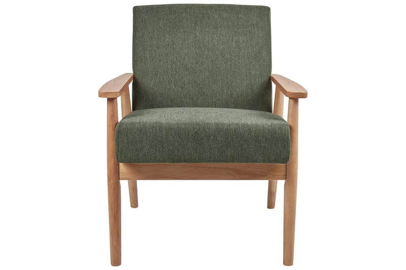 Fåtölj Esrum Grönt/ljust trä, Polyester - Grönt/ljust trä, Polyester - Möbler - Stolar & fåtöljer - Fåtölj