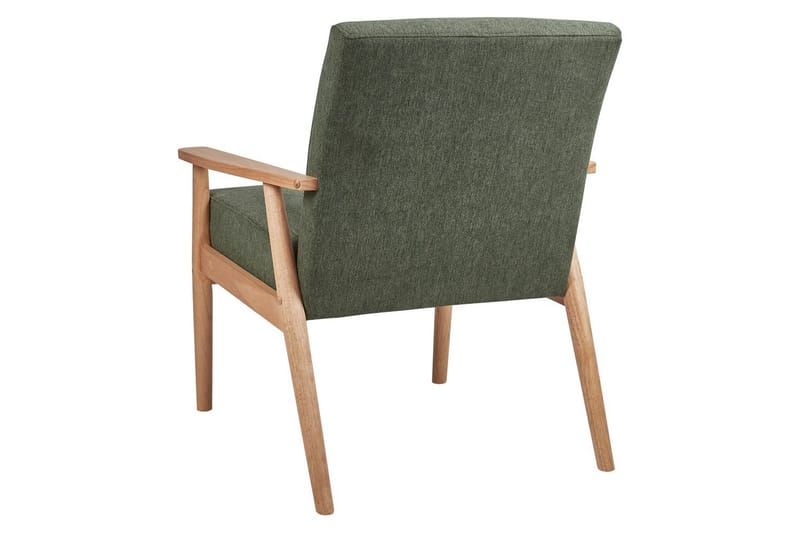Fåtölj Esrum Grönt/ljust trä, Polyester - Grönt/ljust trä, Polyester - Möbler - Stolar & fåtöljer - Fåtölj