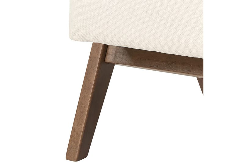 Fåtölj Evje - Beige, mörkt trä - Möbler - Stolar & fåtöljer - Fåtölj