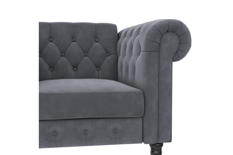 Fåtölj Felix Antracit, Sammet/Trä/Metall - Antracit, Sammet/Trä/Metall - Möbler - Stolar & fåtöljer - Fåtölj