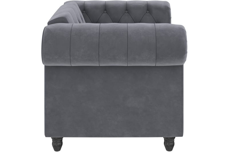 Fåtölj Felix Antracit, Sammet/Trä/Metall - Antracit, Sammet/Trä/Metall - Möbler - Stolar & fåtöljer - Fåtölj