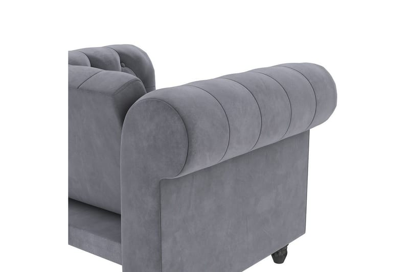 Fåtölj Felix Antracit, Sammet/Trä/Metall - Antracit, Sammet/Trä/Metall - Möbler - Stolar & fåtöljer - Fåtölj