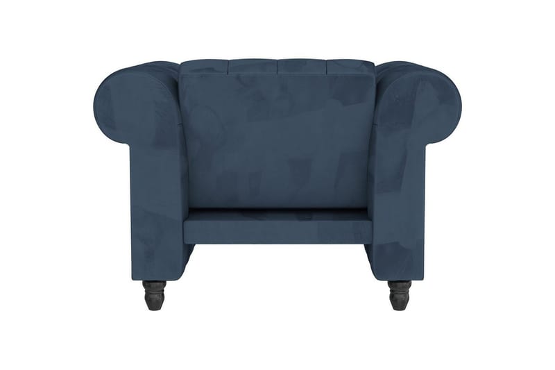 Fåtölj Felix Blå, Sammet/Trä/Metall - Blå, Sammet/Trä/Metall - Möbler - Stolar & fåtöljer - Fåtölj