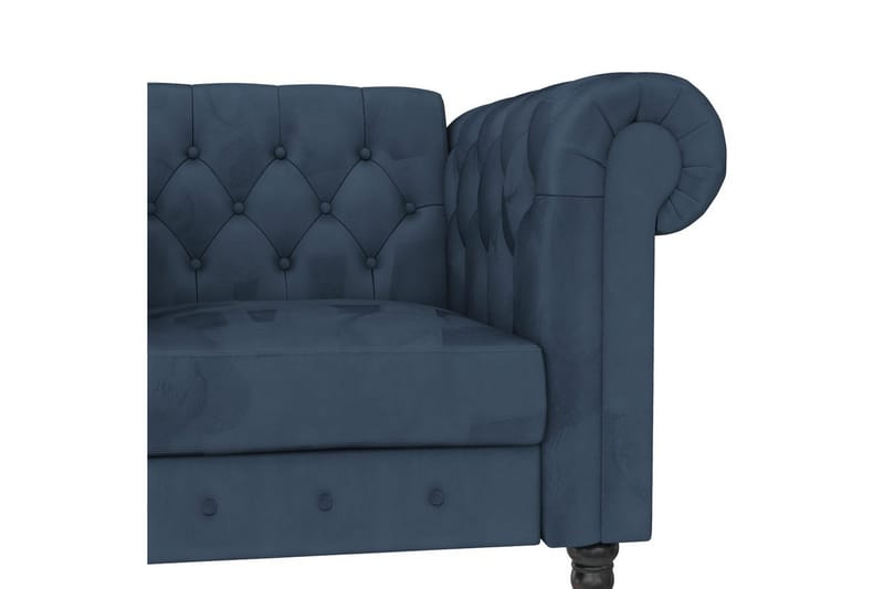 Fåtölj Felix Blå, Sammet/Trä/Metall - Blå, Sammet/Trä/Metall - Möbler - Stolar & fåtöljer - Fåtölj