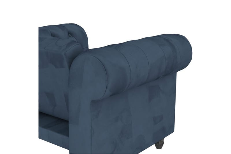 Fåtölj Felix Blå, Sammet/Trä/Metall - Blå, Sammet/Trä/Metall - Möbler - Stolar & fåtöljer - Fåtölj