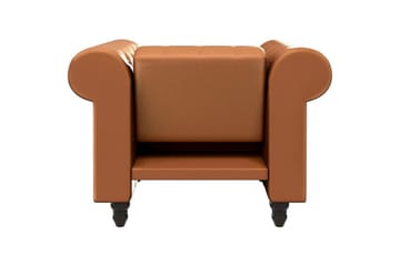 Fåtölj Felix Cognac, PU/trä/metall - Cognac, PU/trä/metall - Möbler - Stolar & fåtöljer - Fåtölj - Skinnfåtölj & läderfåtölj
