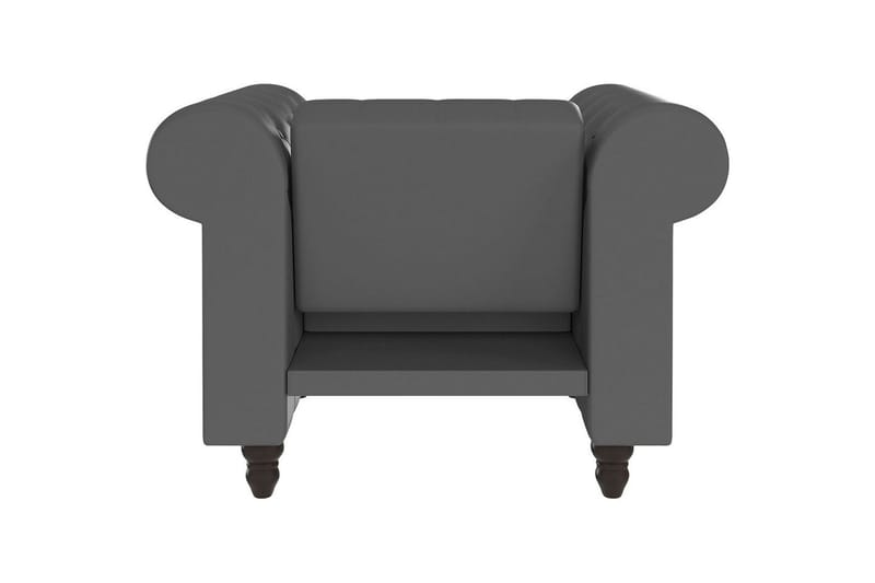 Fåtölj Felix Grå, PU/trä/metall - Grå, PU/trä/metall - Möbler - Stolar & fåtöljer - Fåtölj