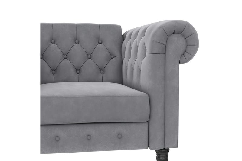 Fåtölj Felix Ljusgrå, Sammet/Trä/Metall - Ljusgrå, Sammet/Trä/Metall - Möbler - Stolar & fåtöljer - Fåtölj