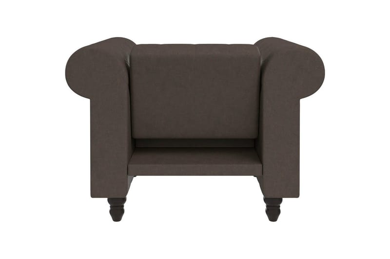 Fåtölj Felix Mörkbrun, Mikrofiber/Trä/Metall - Mörkbrun, Mikrofiber/Trä/Metall - Möbler - Stolar & fåtöljer - Fåtölj