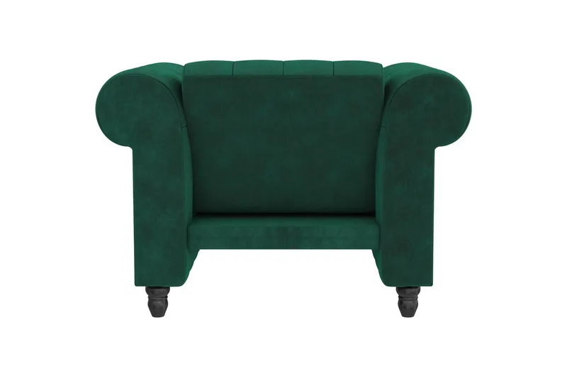 Fåtölj Felix Mörkgrön, Sammet/Trä/Metall - Mörkgrön, Sammet/Trä/Metall - Möbler - Stolar & fåtöljer - Fåtölj