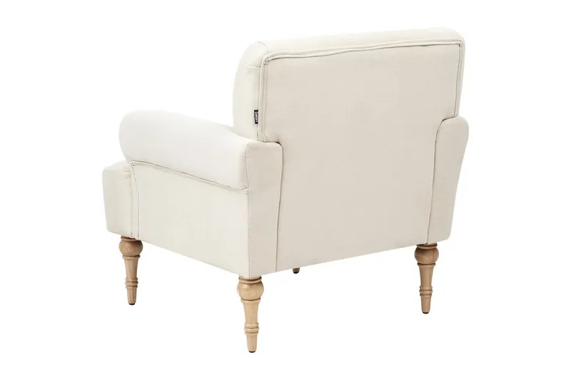 Fåtölj Fredros - Beige, ljust trä - Möbler - Stolar & fåtöljer - Fåtölj