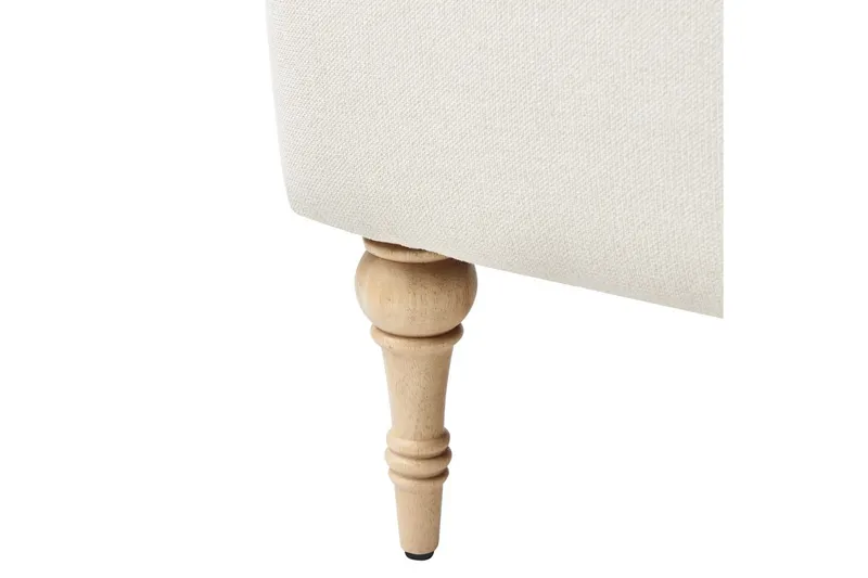 Fåtölj Fredros - Beige, ljust trä - Möbler - Stolar & fåtöljer - Fåtölj