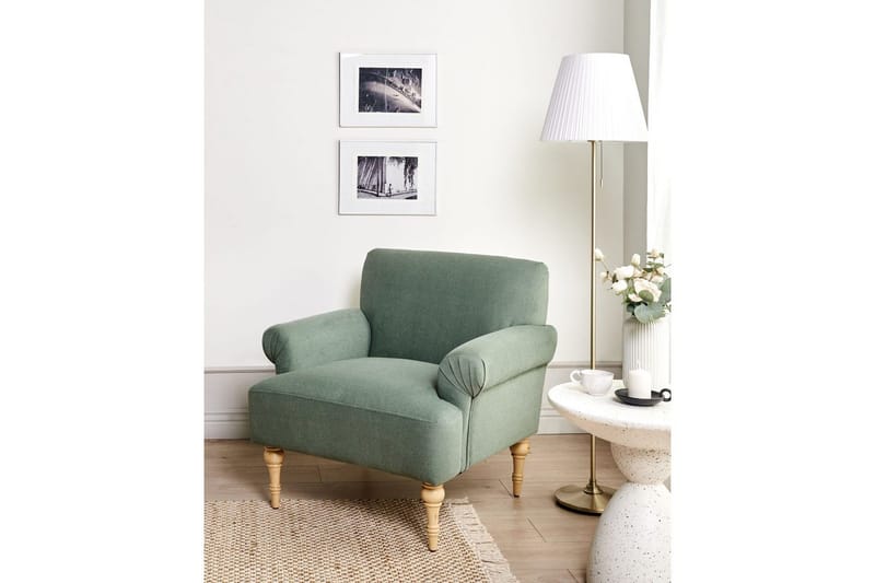 Fåtölj Fredros - Grönt, ljust trä - Möbler - Stolar & fåtöljer - Fåtölj