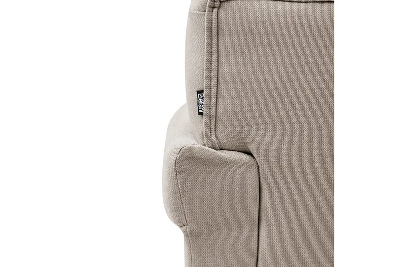 Fåtölj Fredros - Taupe, ljust trä - Möbler - Stolar & fåtöljer - Fåtölj