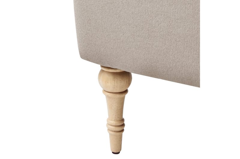 Fåtölj Fredros - Taupe, ljust trä - Möbler - Stolar & fåtöljer - Fåtölj