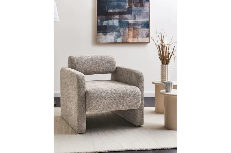 Fåtölj Hallsberg - Beige - Möbler - Stolar & fåtöljer - Fåtölj