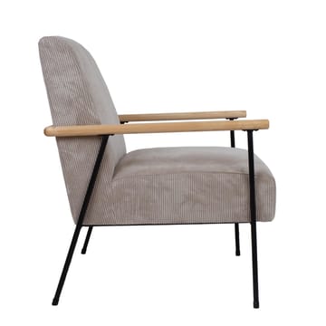 Fåtölj Jade 63x75,5x85,5 cm - Gråbeige - Möbler - Stolar & fåtöljer - Fåtölj - Skinnfåtölj & läderfåtölj