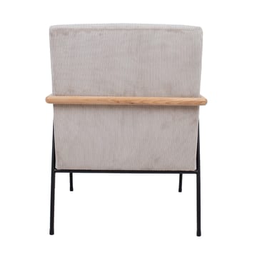 Fåtölj Jade 63x75,5x85,5 cm - Gråbeige - Möbler - Stolar & fåtöljer - Fåtölj - Skinnfåtölj & läderfåtölj