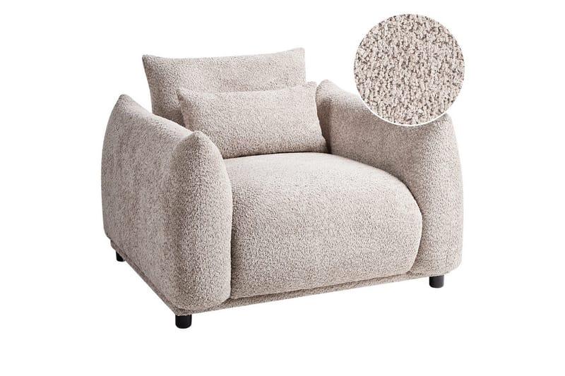 Fåtölj Jamsa, Beige, svart