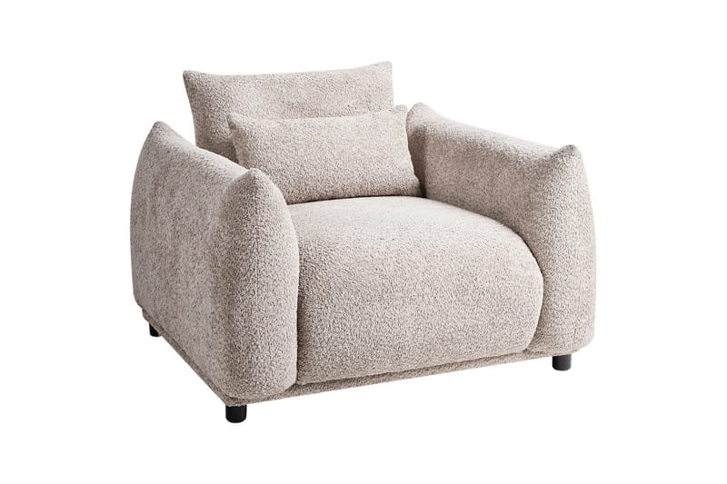 Fåtölj Jamsa - Beige, svart - Möbler - Stolar & fåtöljer - Fåtölj