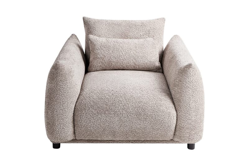 Fåtölj Jamsa - Beige, svart - Möbler - Stolar & fåtöljer - Fåtölj