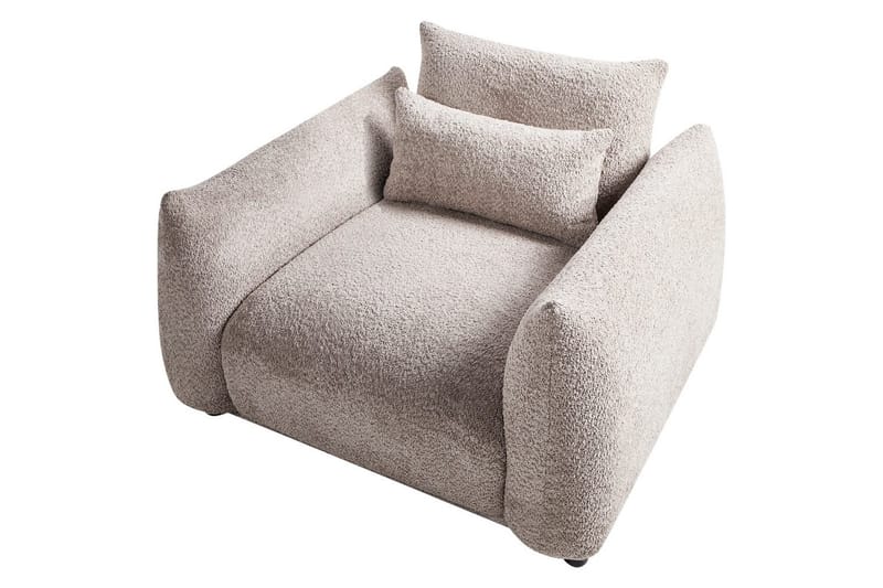 Fåtölj Jamsa - Beige, svart - Möbler - Stolar & fåtöljer - Fåtölj