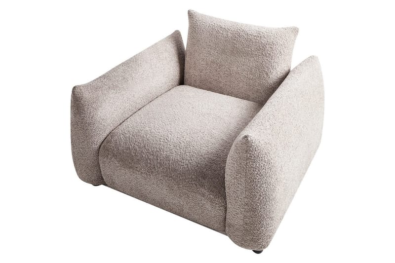 Fåtölj Jamsa - Beige, svart - Möbler - Stolar & fåtöljer - Fåtölj