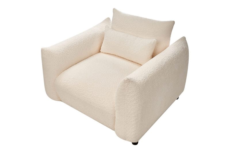 Fåtölj Jamsa - Vit, Svart - Möbler - Stolar & fåtöljer - Fåtölj