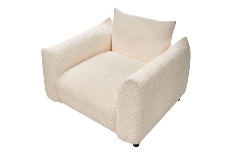 Fåtölj Jamsa - Vit, Svart - Möbler - Stolar & fåtöljer - Fåtölj