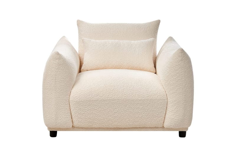 Fåtölj Jamsa - Vit, Svart - Möbler - Stolar & fåtöljer - Fåtölj