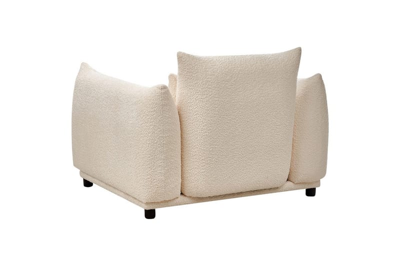 Fåtölj Jamsa - Vit, Svart - Möbler - Stolar & fåtöljer - Fåtölj