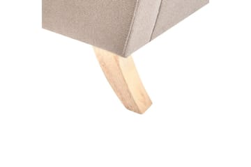 Fåtölj Kiberg - Taupe, ljust trä - Möbler - Stolar & fåtöljer - Fåtölj