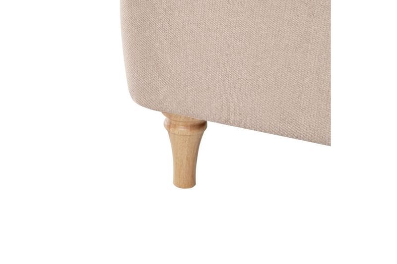 Fåtölj Kiberg - Taupe, ljust trä - Möbler - Stolar & fåtöljer - Fåtölj
