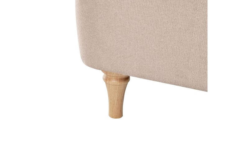 Fåtölj Kiberg - Taupe, ljust trä - Möbler - Stolar & fåtöljer - Fåtölj