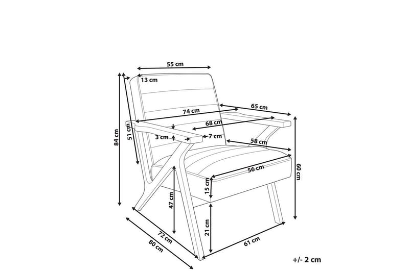Fåtölj Kisa - Brunt, mörkt trä - Möbler - Stolar & fåtöljer - Fåtölj