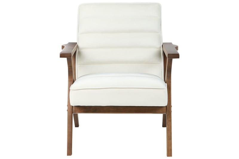 Fåtölj Kisa - Vitt, mörkt trä - Möbler - Stolar & fåtöljer - Fåtölj