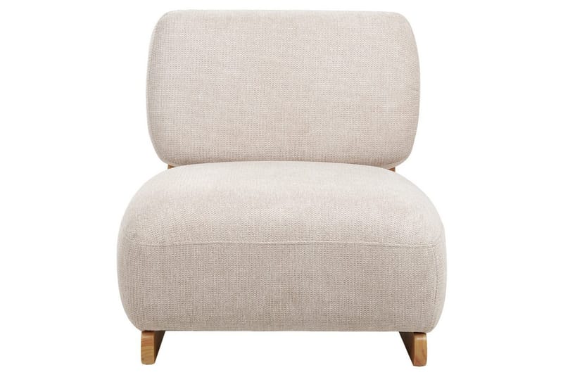 Fåtölj Kokkola - Beige, ljust trä - Möbler - Stolar & fåtöljer - Fåtölj
